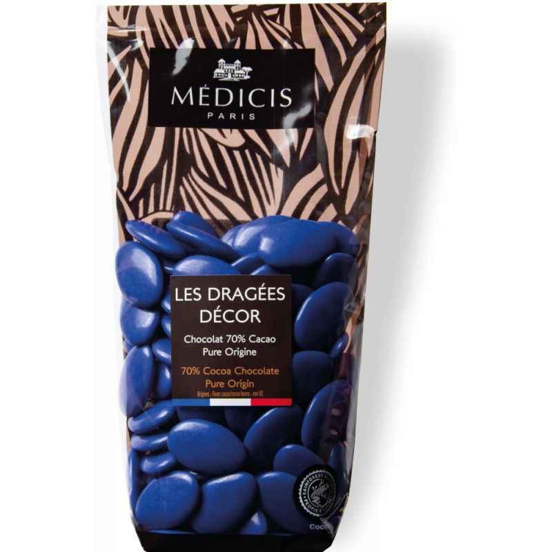 Chocolat Médicis Dragées Décor Chocolat - Bleu France