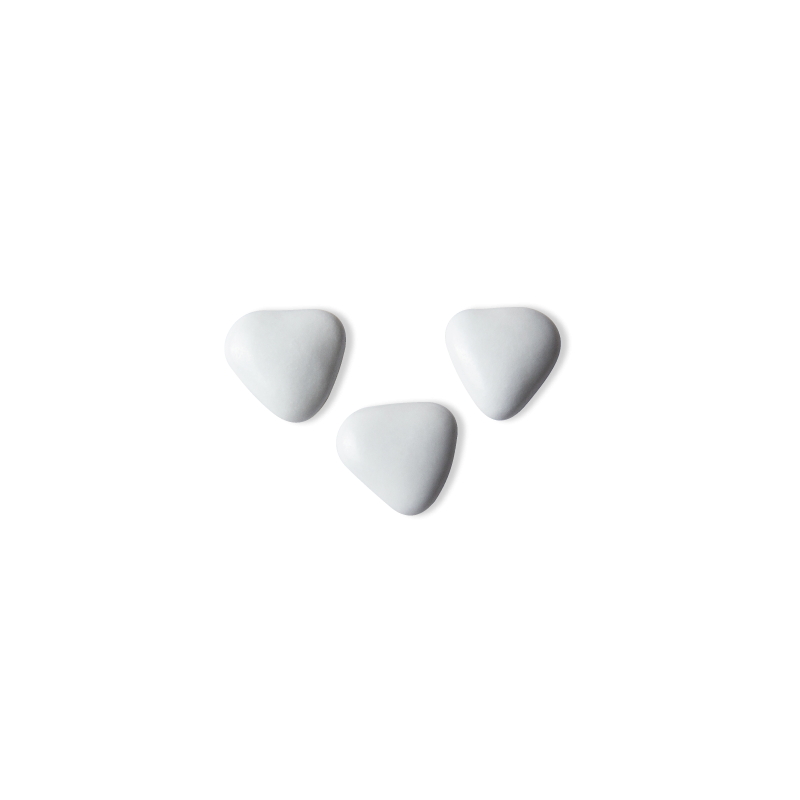 Petits Coeurs Blanc