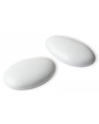 Dragées Décor Blanc Brillant