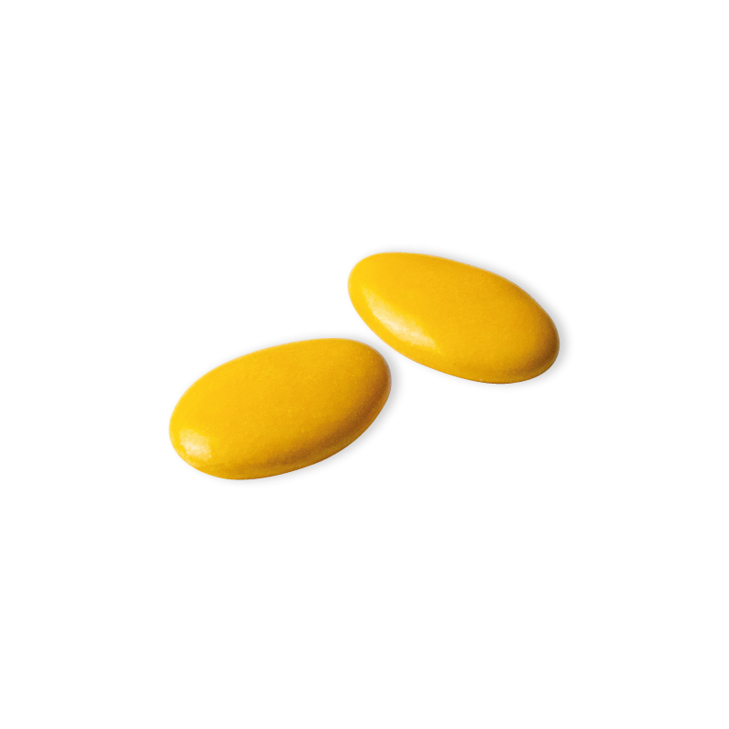 Dragées Décor Jaune Safran