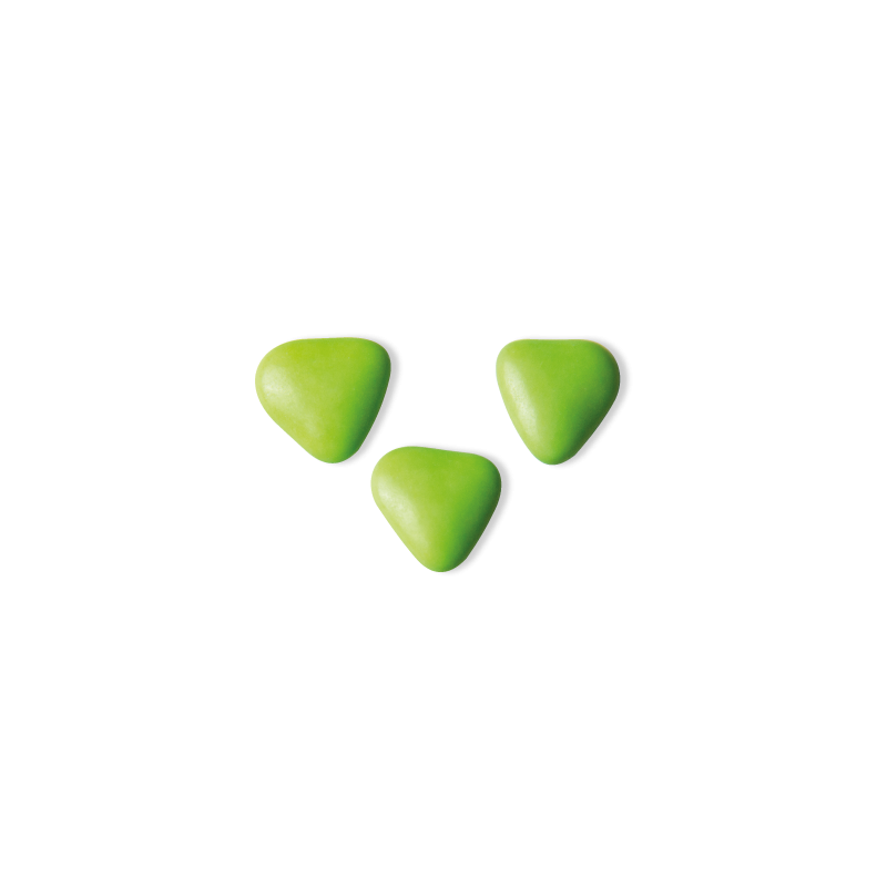 Petits Coeurs Vert Bambou