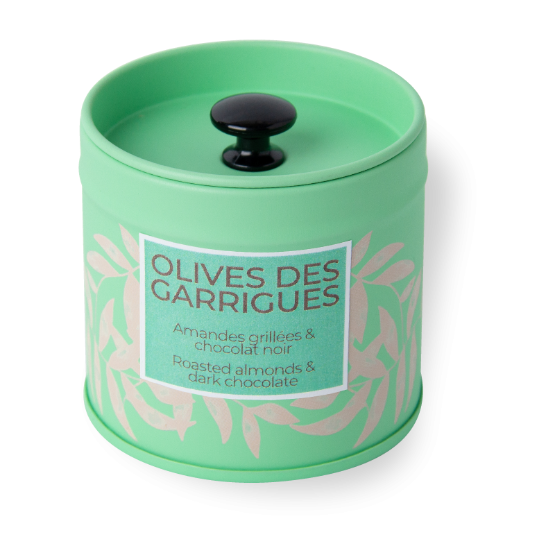 Boîte Man'Am Olives des Garrigues - Dragées Médicis Paris - Dragées fabriquées en France