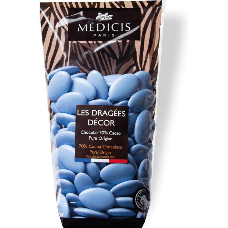 250g Dragées Décor Bleu Galaxie