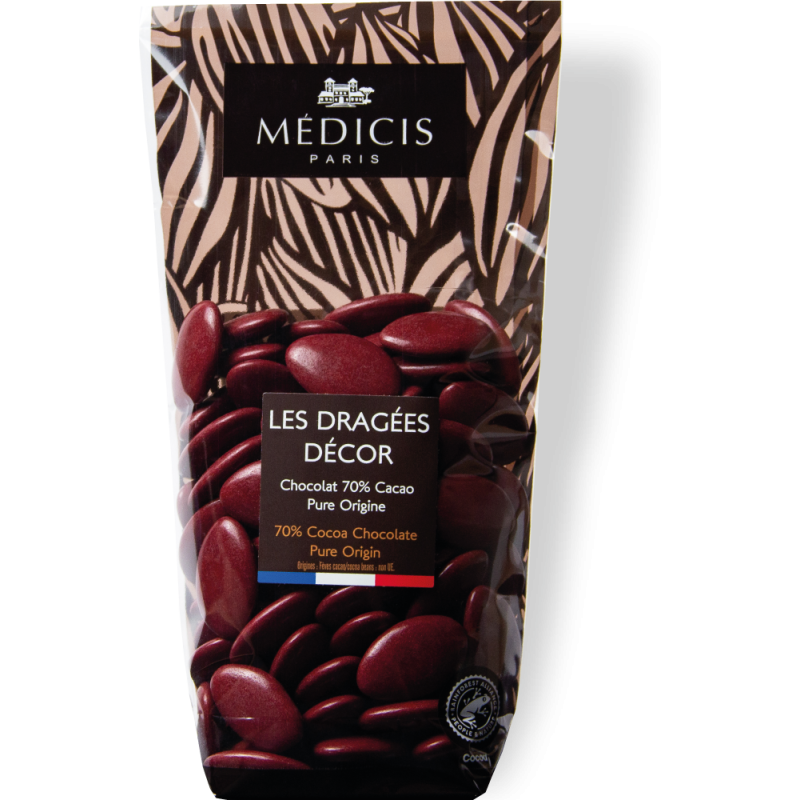 250g Dragées Décor Burgundy