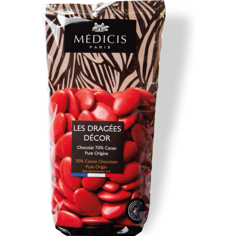 250g Dragées Décor Coquelicot