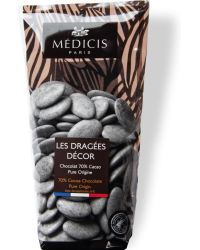 250g Dragées Décor Gris Granité