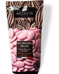 250g Dragées Décor Laque Rose