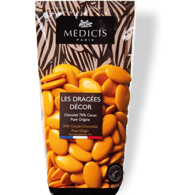 250g Dragées Décor Oranger