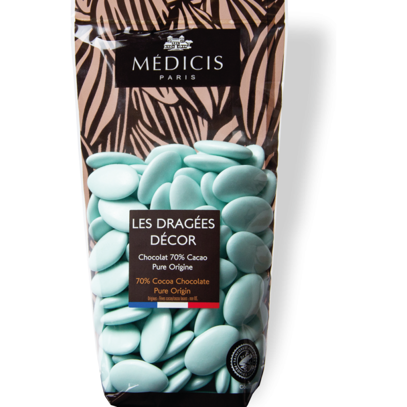 250g Dragées Décor Vert d'Eau