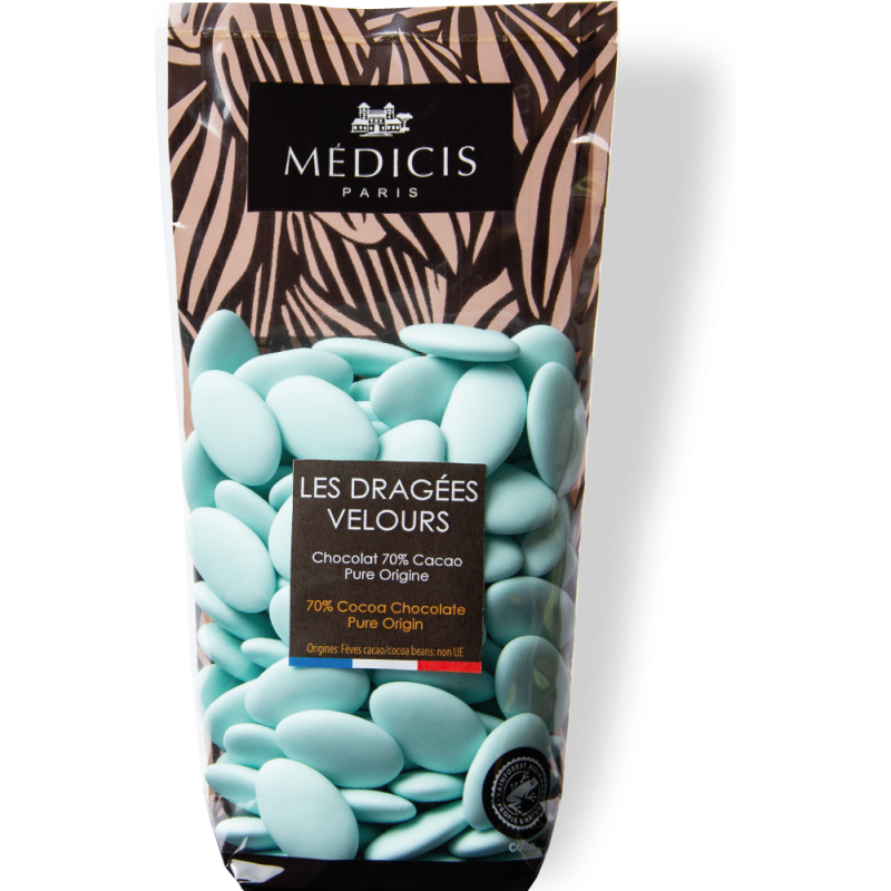 250g Dragées Velours Bleu Lagon