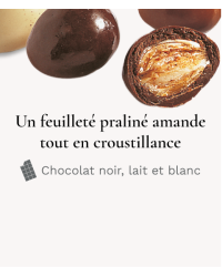 Oeufs Feuilletés 3 Chocolats - Médicis Paris - Chocolats fabriqués en France
