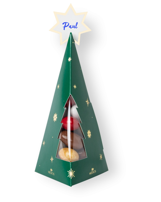 Sapin Garni 50g - Médicis Paris - Chocolats fabriqués en France