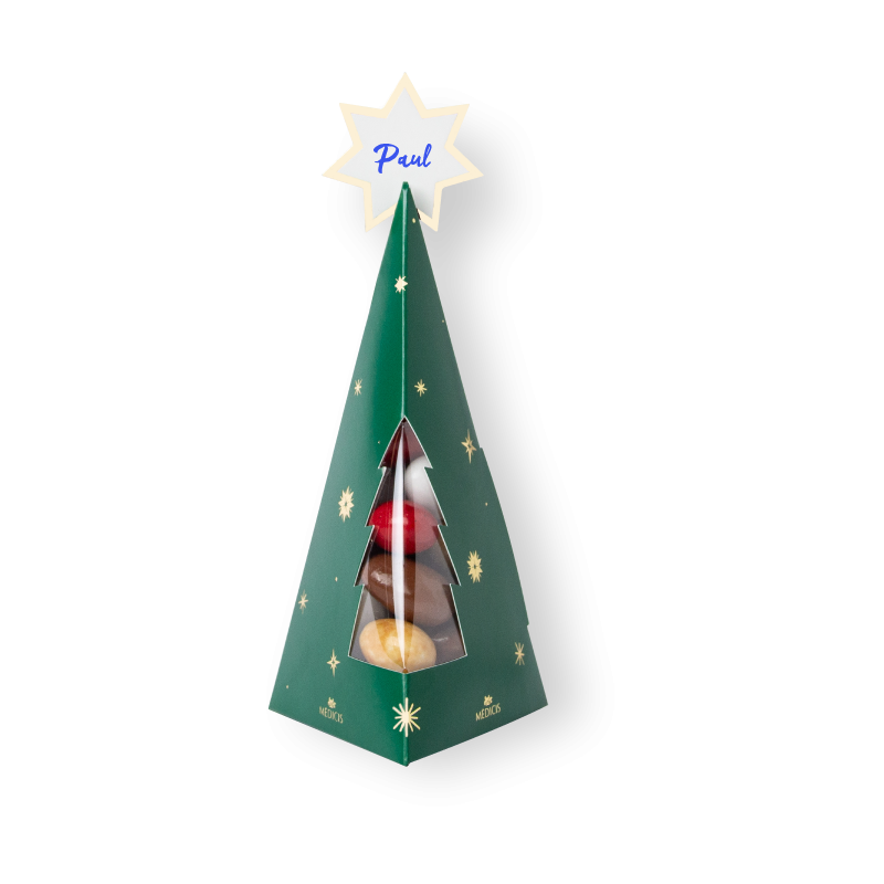 Sapin Garni 50g - Médicis Paris - Chocolats fabriqués en France Sapin Garni 50g - Médicis Paris - Chocolats fabriqués en France