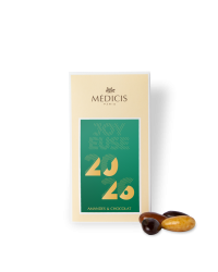 Boite Message 170g Bonne Année vert - Médicis Paris - Chocolats fabriqués en France