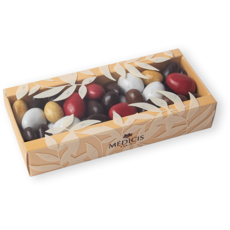 Boite Iris jardin-cacao - Médicis Paris - Chocolats fabriqués en France