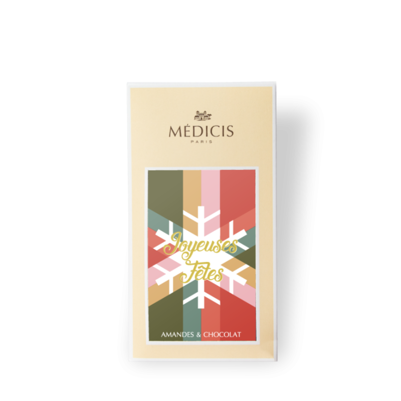 Boite Message 170g Noël Flocon - Médicis Paris - Chocolats fabriqués en France