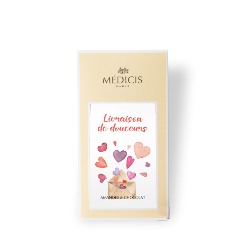 Boite Message 170g Saint Valentin 01 - Médicis Paris - Chocolats fabriqués en France