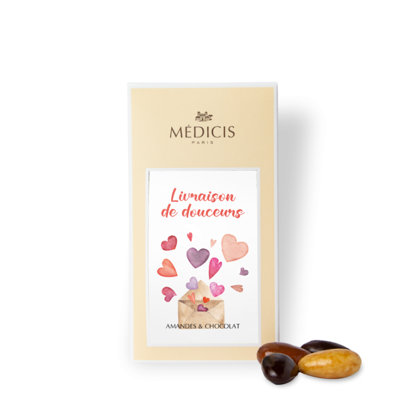 Boite Message 170g Saint Valentin 01 - Médicis Paris - Chocolats fabriqués en France