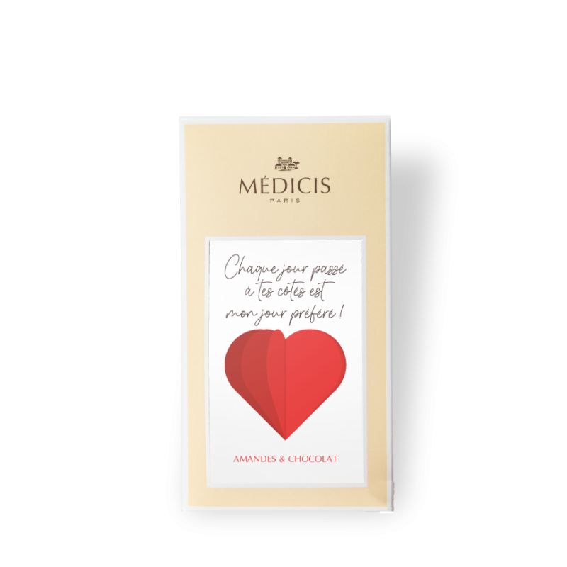 Boite Message 170g Saint Valentin 04 - Médicis Paris - Chocolats fabriqués en France