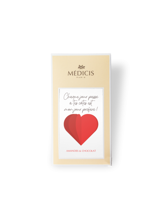 Boite Message 170g Saint Valentin 04 - Médicis Paris - Chocolats fabriqués en France