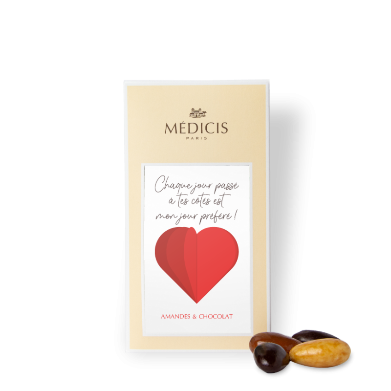 Boite Message 170g Saint Valentin 04 - Médicis Paris - Chocolats fabriqués en France