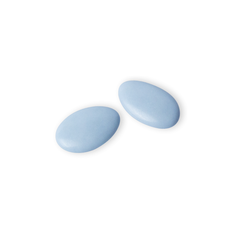 Dragées Décor Bleu Nuage - Dragées Médicis Paris - Dragées fabriquées en France