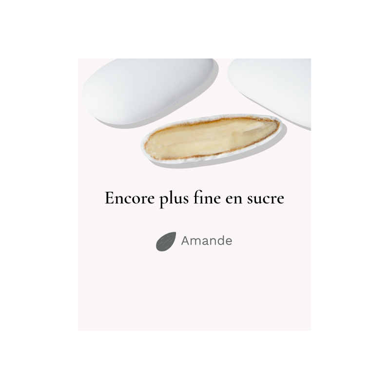 Finesse Extrême Signature Huesca Blanc - Dragées fabriquées en France