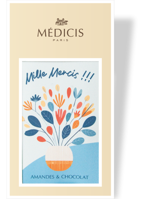 Boite Message 170g Merci-01 - Médicis Paris - Chocolats fabriqués en France