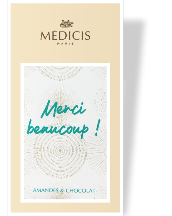 Boite Message 170g Merci-02 - Médicis Paris - Chocolats fabriqués en France