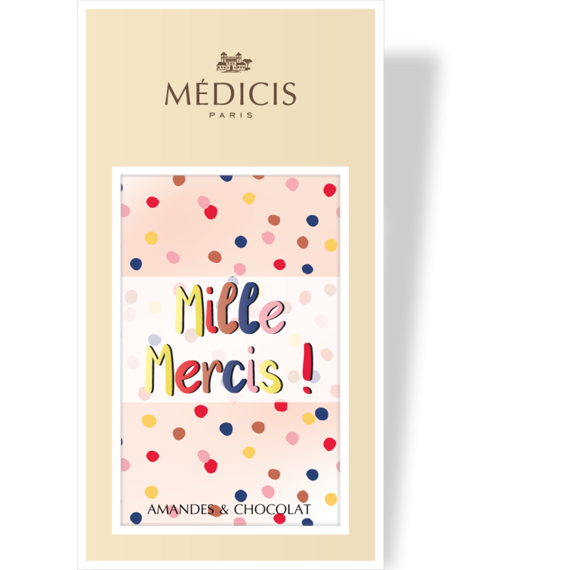 Boite Message 170g Merci-04 - Médicis Paris - Chocolats fabriqués en France