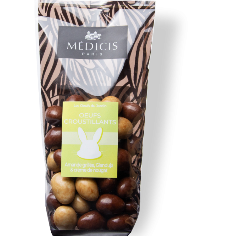 Oeufs Chocolat Nougat & Gianduja - Médicis Paris - Chocolats fabriqués en France