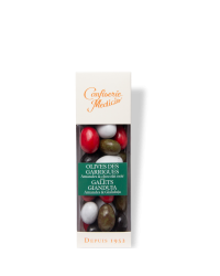 Etui Duo Olives des Garrigues et Galets Gianduja 140g - Médicis Paris - Chocolats fabriqués en France