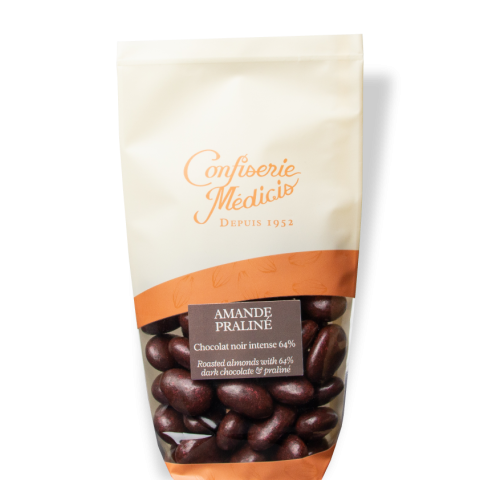 Amande Praliné chocolat noir 150g