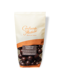 Noisette Praliné chocolat noir 150gg - Médicis Paris - Chocolats fabriqués en France
