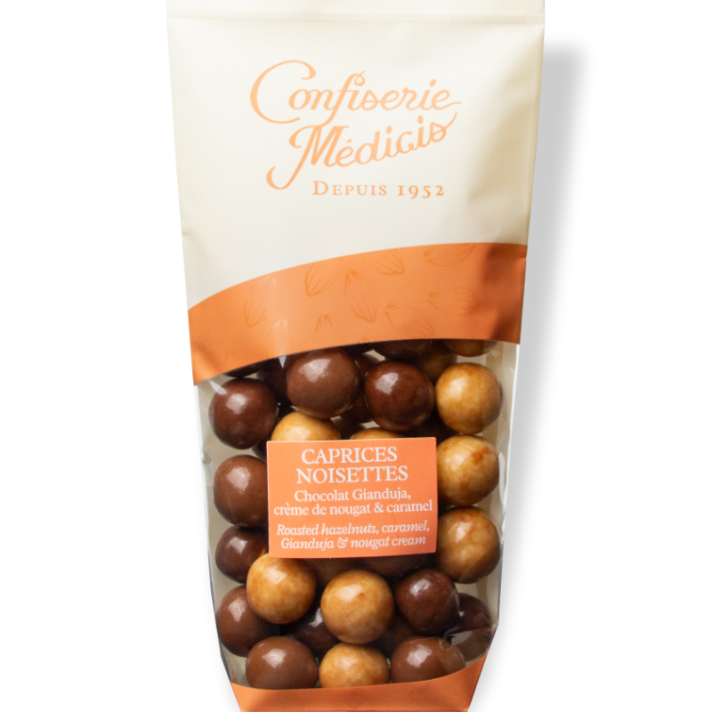 Caprices Cacao Gianduja - Médicis Paris - Chocolats fabriqués en France