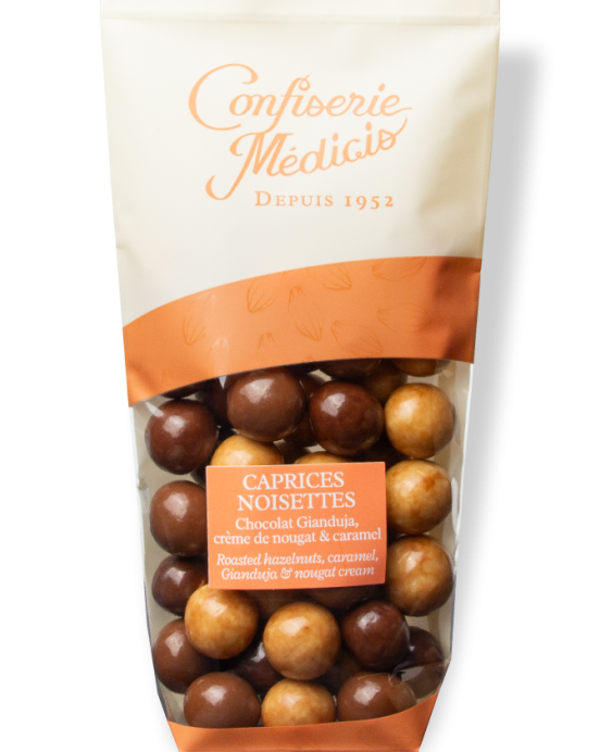 Caprices Cacao Gianduja - Médicis Paris - Chocolats fabriqués en France