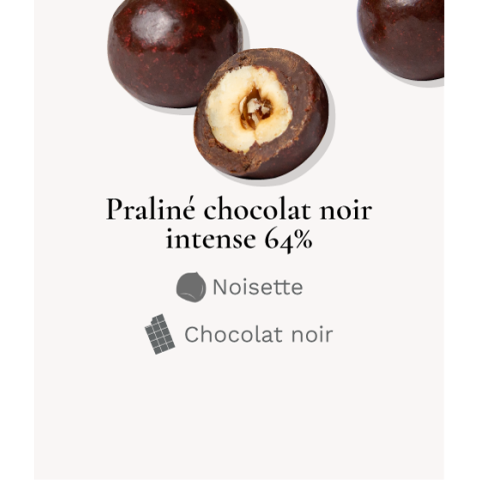 Noisette Praliné chocolat noir 150g