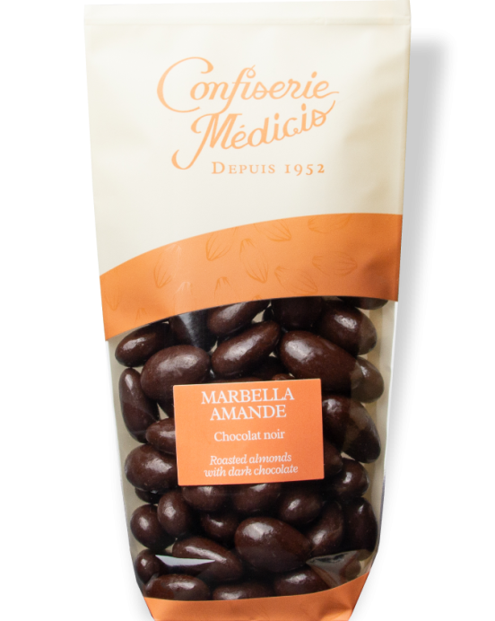Marbella Amande Noir - Médicis Paris - Chocolats fabriqués en France
